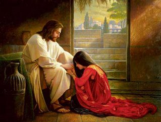 Jesus vergibt der Snderin